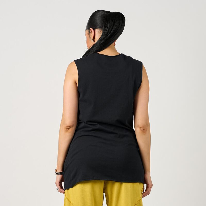 La Vaca Loca Sleeveless Gather Front Tank Top image number 4